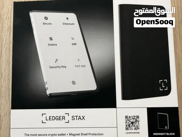 محفظة Ledger Stax الأصلية جديدة ومختومة  من الشركة الأم  إصدار Midnight Black