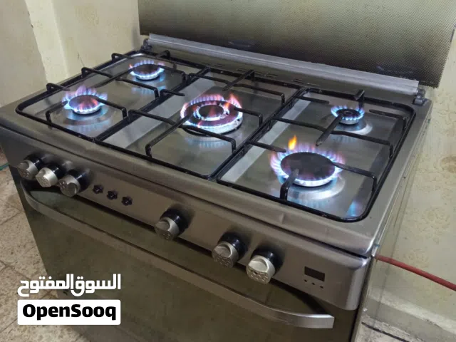 فرن غاز خمس عيون ستانلس ستيل  نوع ناشونال  فخم