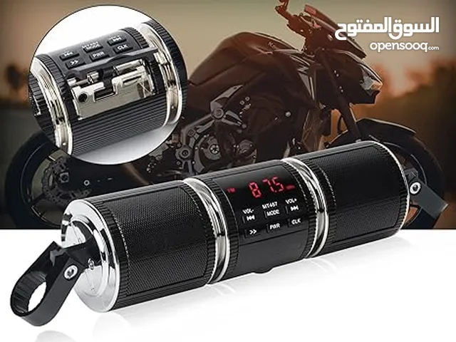 سماعة جهاز صوت للدراجات MT487 – بلوتوث وUSB وFM راديو وشاشة LED، صوت نقي مهما كانت السرعة