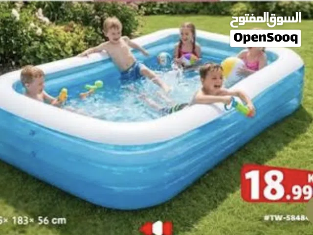 جاكوزي متنقل قابل للنفخ مقاس متر وشوي في متر وشوي