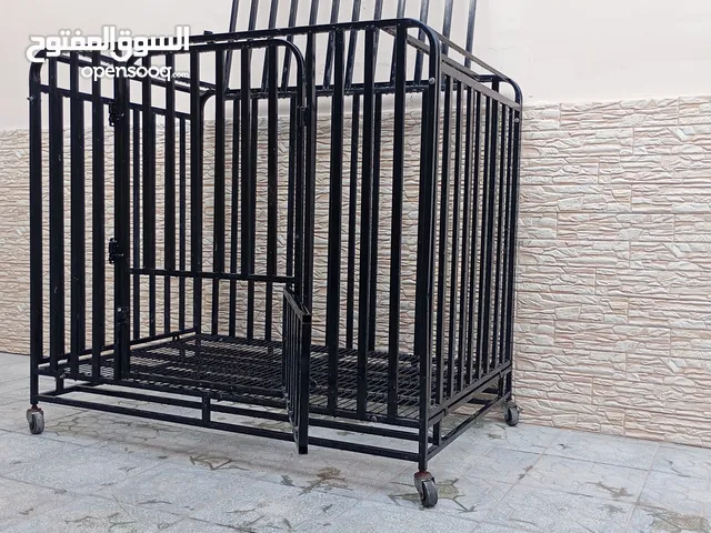 قفص حديد للكلاب والقطط – متين ونظيف