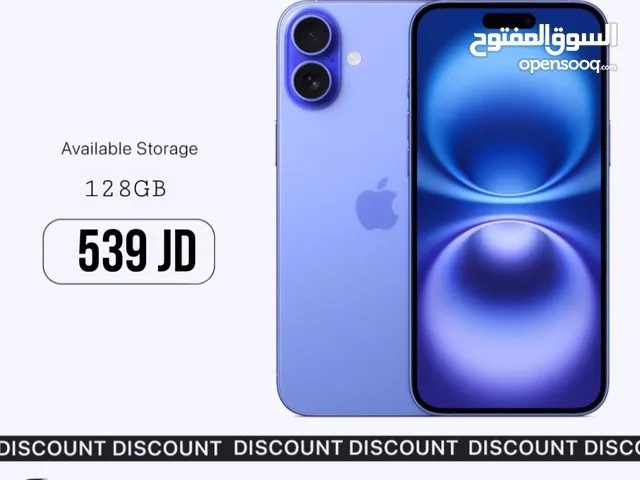 Apple iPhone 16 128 GB in Amman