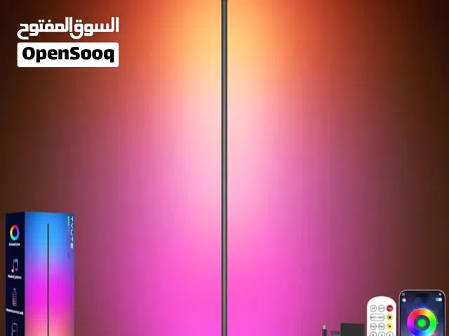 عصى ضوئي ذكي RGB بألوان الأحلام مع مودم مزامنة الموسيقى بطول 157 سم Smart RGBICW LED Corner Floor