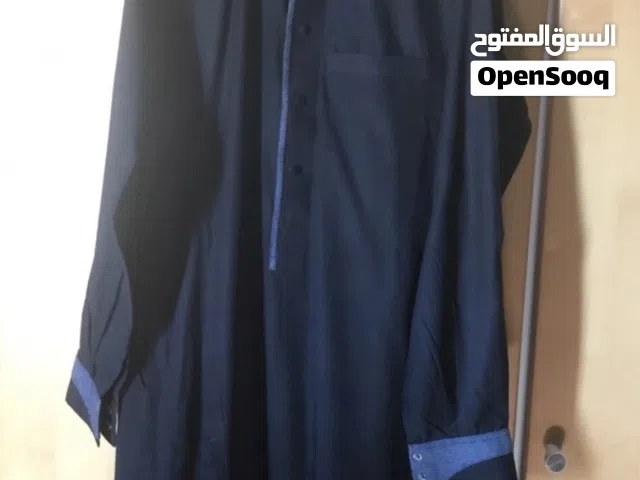 ثوب رجالي اسود للبيع تطريز انيق و خامة جودة