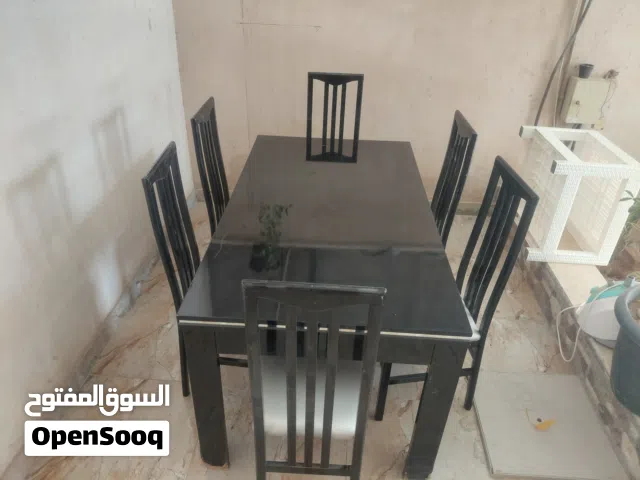 صالون افرنجي + طاوله اكل6 كراسي+ طاوله شاشه 55