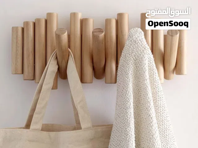 تعلاكة ملابس خشب طبيعي مودرن متعددة  مناسبة لغرف النوم، المداخل، الحمامات