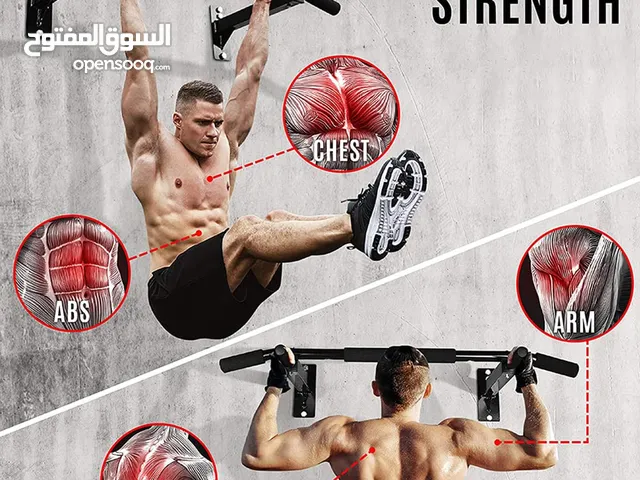 ايرون جيم مع متوازي تعليق حائط وبول أب بار العقله تثبت على حلق الباب احجام مختلفه سعر منافس جدا جدا