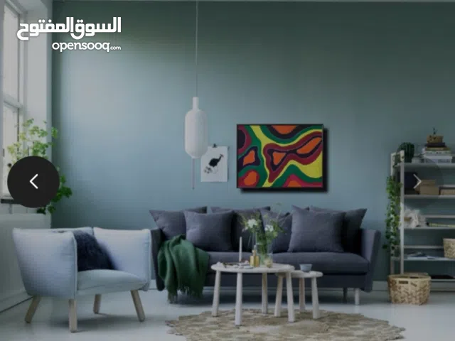 لوحه فنيه كانفاس مرسومه باليد لديكور