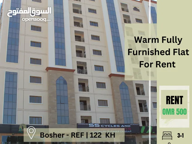 Warm Fully Furnished Flat For Rent In Bosher  REF 122KH-1