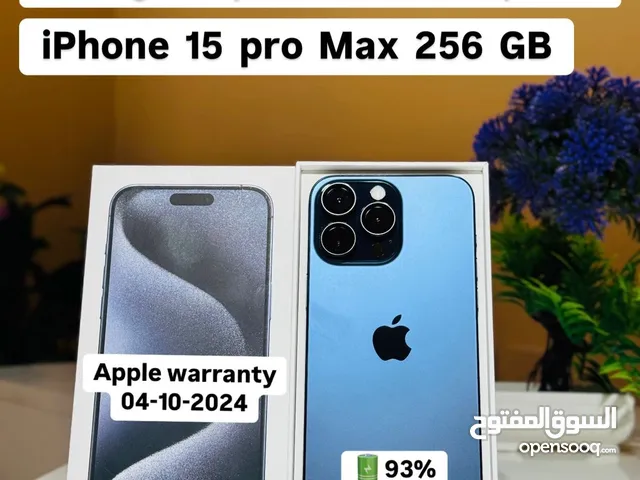 iPhone 15 Pro Max 256 GB with 93% BH, Apple Warranty - Super Working Phone