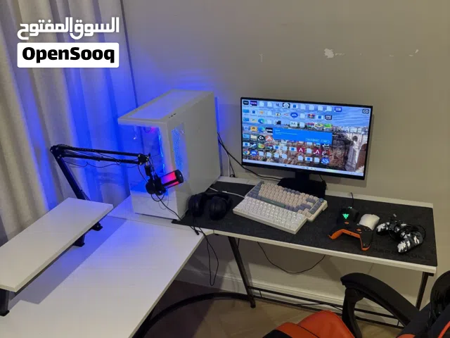 بيسي مع كيس يديد و دركسون g29 و 3 كيبورد مع ماوسين و جهازين و مايك و شاشه و كرسي و طاوله و سماعه