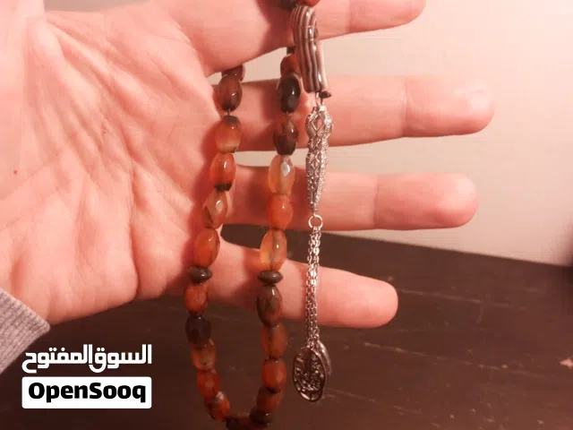 مسبحه عقيق اصلي ميه بالميه 33حبه قصة الالماس سداسيه فخمه جدا شرابه فضه اسماء الله لاصحاب الذوق الرفي