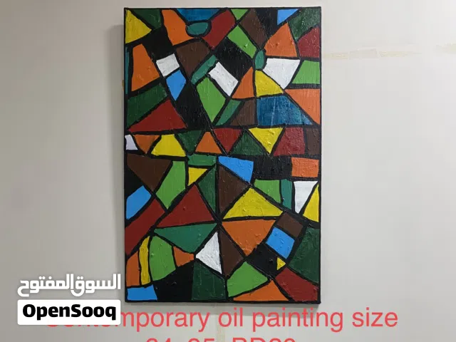 Contemporary Oil painting, size 64 x 95 cm, BD20