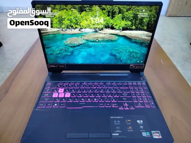laptop Asus tuf a15 gaming  ايسوس توف اي 15 كيمنك جهاز جديد مبي شخط صارله 6 اشهر من ماخذه وشخط مابي