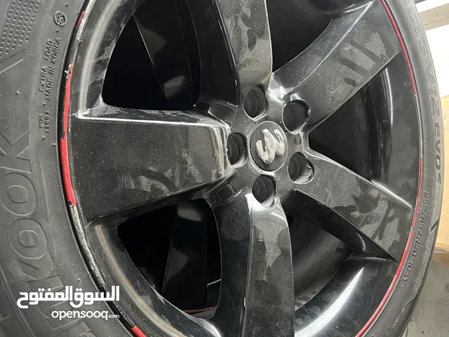 4 Black Rims with tyre dodge charger/challenger