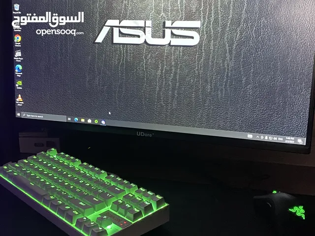 Pc gaming مع شاشه و و و سماعه
