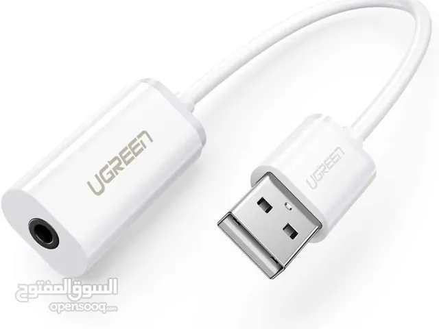 UGREEN 30712 USB A Male to 3.5mm Aux Cable وصلة اوكس ل يو اس بي