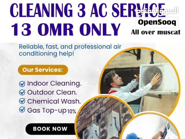 Split AC Full Service with chemical 5  OMR (Muscat All OVER )