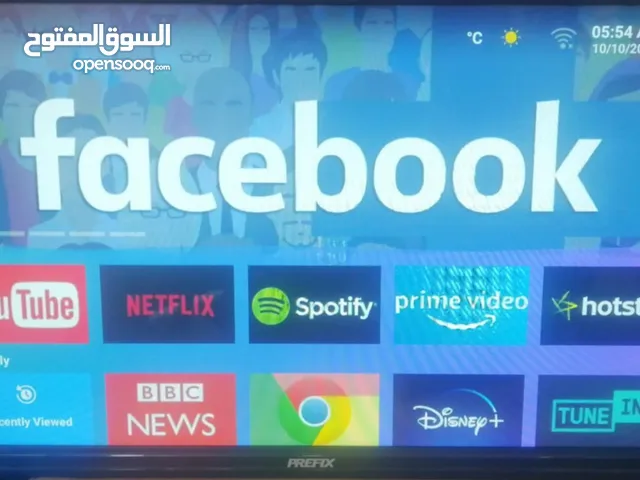 شاشة 32 انش سمارت جديدة بالكرتون مع تطبيق قنوات انترنت