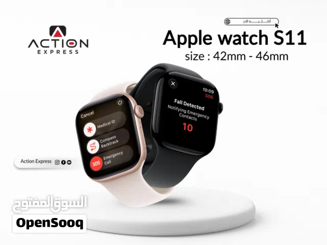 APPLE WATCH S11 ( 46MM & 42MM ) NEW // ساعه ابل واتش 11 بالحجمين الجديده كليا