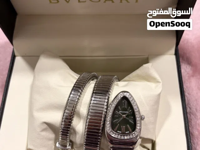 Bulgari green serpentine snake watch