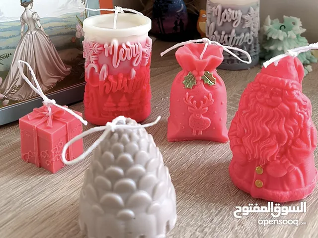 شموع الكريسماس (باكج 5 قطع) Christmas candles (package - 5 candles)