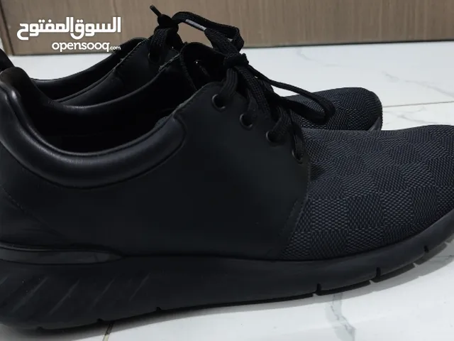 Louis Vuitton Black Damier Nylon and Leather Fastlane  Low Top Sneakers Size
