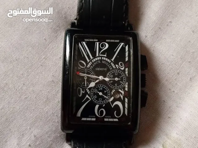 ساعه يد رجالي فرانك مولر جلد اسود
