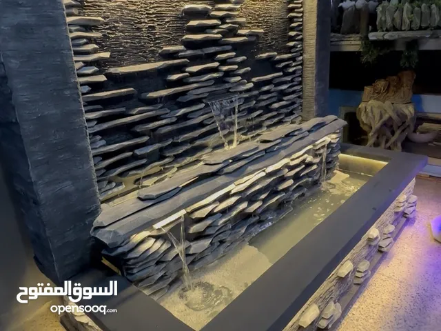 تصميم جميع مقاسات الشلالات والنوافير لا تشيل هم تصميم في المشغل فقط التركيب عند العميل بدون ورش