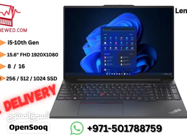 Lenovo E15 i5-10th Gen Laptop - Renewed - With Delivery