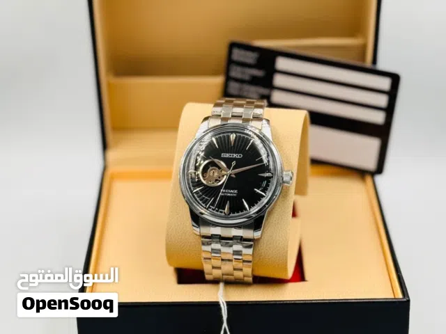 Seiko Presage Automatic Open Heart Men's Stainless Steel Watch – Black Dial
