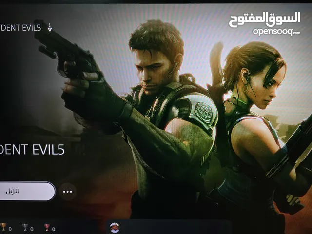حساب سوني أمريكي متواجد فيه هذي الالعاب Resident evil 6 Resident evil 5