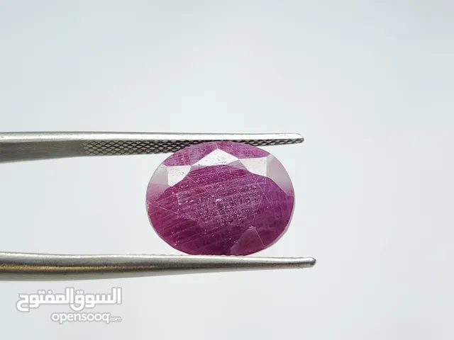 حجر ياقوت أحمر طبيعي غير معالج مع شهادة المختبر natural untreated ruby stone