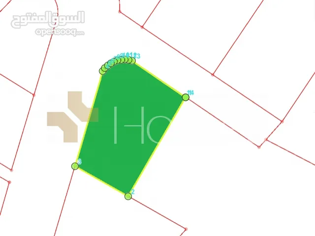 ارض على شارعين للبيع في عمان - اللويبدة بمساحة 754م