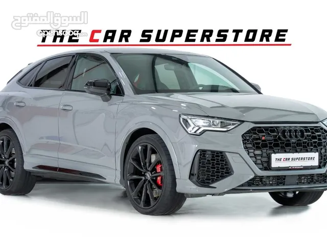 Audi RSQ3 Sportback-Nardo Grey-Al Nabooda Service-Premium Leather Interior-Red Alcantara Inserts