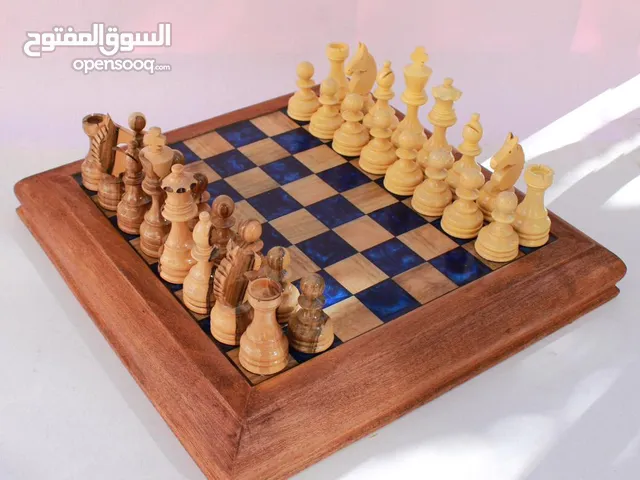 chess wooden and resin