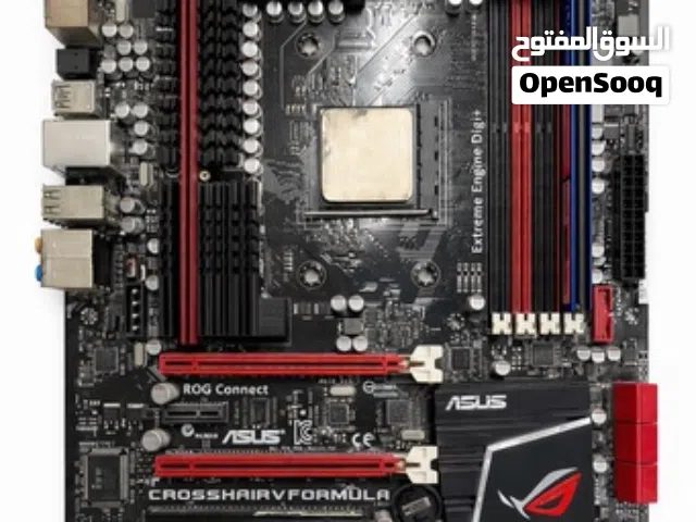 USED CROSSHAIR V FORMULA & AMD FX & RAM 8GB شغال مايشكي من شي