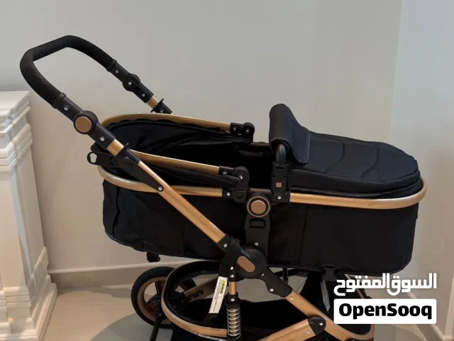 3-in-1 Baby Stroller – Black Gold  Excellent Condition