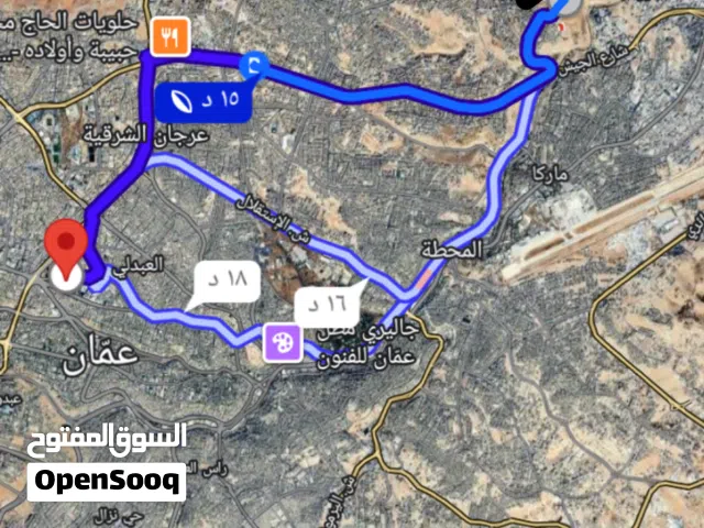 استثماري .. بنص عمان من اجمل اراضي طبربور خلف مسجد القناديل أعلى قطعه بالمنطقه منظر بانوراما ع عمان