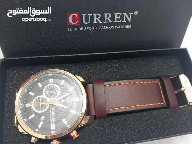 ساعة يد من CURREN للرجال كرونوغراف ساعة يد جلد موضة عسكرية رياضية للرجال ساعة كوارتز رجالية موضة 829
