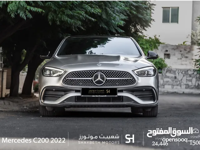 Mercedes C200 2022 Mild hybrid Amg kit Night Package يمكن ال