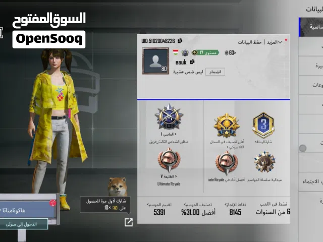Pubg Accounts and Characters for Sale in Misrata