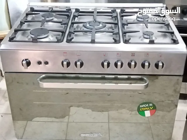 طباخ لاجرمن إيطالي خمسه شعلة مقاس 60×90  إشعال زاتي وبة سيخ شواية الدجاج تعمل السعر 55