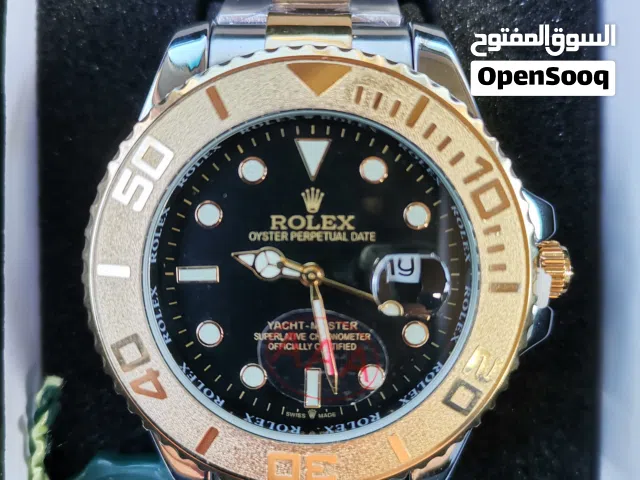 ساعة رولكس ذات الخلفية الشفافة والعقارب المضيئة خامة وكواليتي ربي يبارك