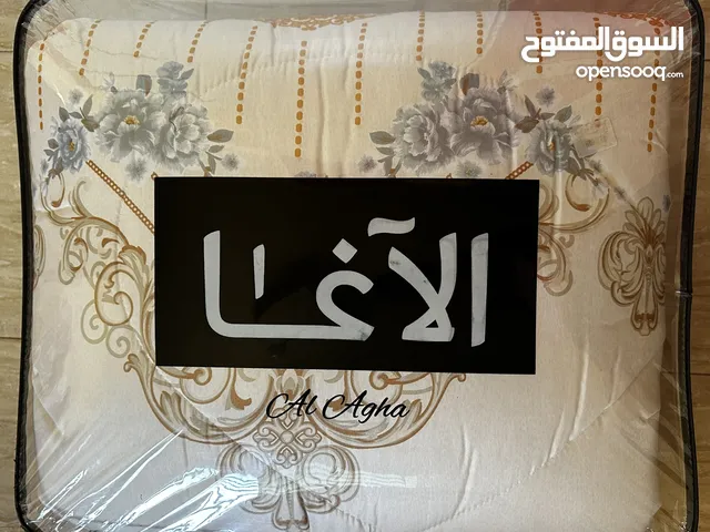 لحاف(حاف) صيفي مميز مجوز 4 قطع لون بيج معرق بسيط جديد