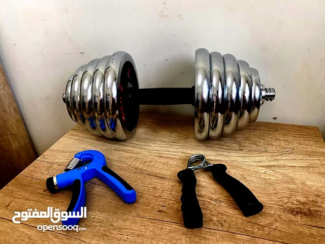 دمبل 20كيلو و بينسا 60كيلو و بينسا 15كيلو 275 دينار منردش ؏ الرقم