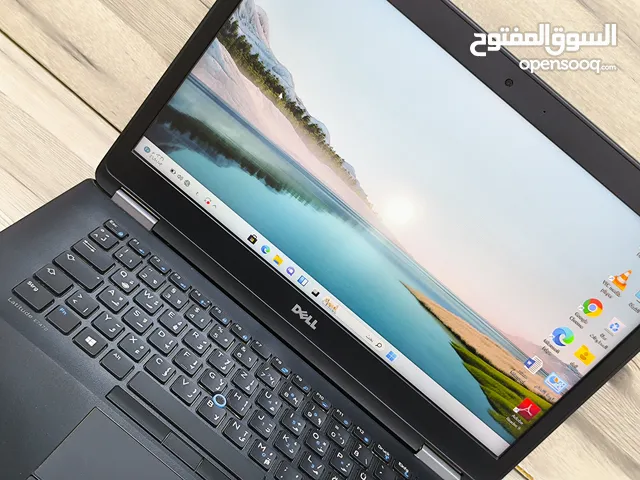 DELL E 7470 Intel Core i5 الجيل السادس الرام: 8GB DDR4 التخزين: SSD 256 GB