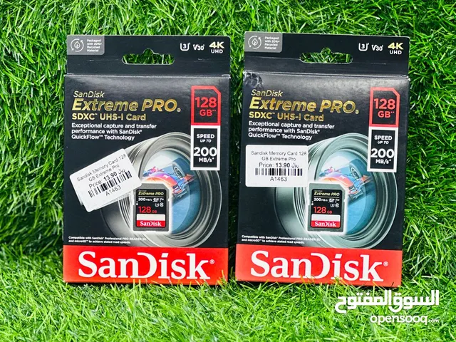 SanDisk Extreme Pro 128GB Memory Speed up to 200 MB/s*
