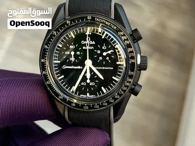Omega x Swatch Speedmaster MoonSwatch Black Edition Watch – Stylish Luxury Look
