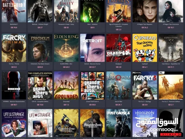 هارد العاب 500 جيجا هيلث 100% تقدر تختار الألعاب من الموقع